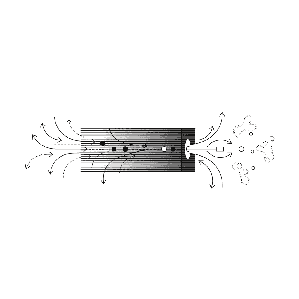 routes devices and absorption illustration