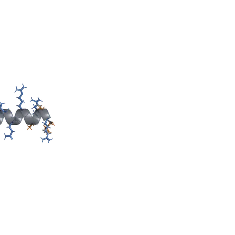 Representação de estrutura idealizada para Tesamorelin + Ipamorelin blend