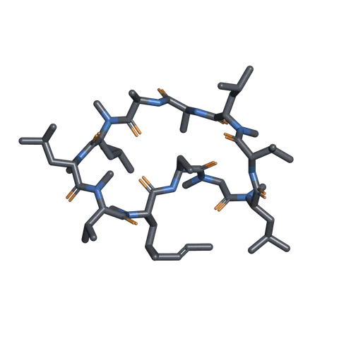 Representação de estrutura idealizada para Cyclosporine