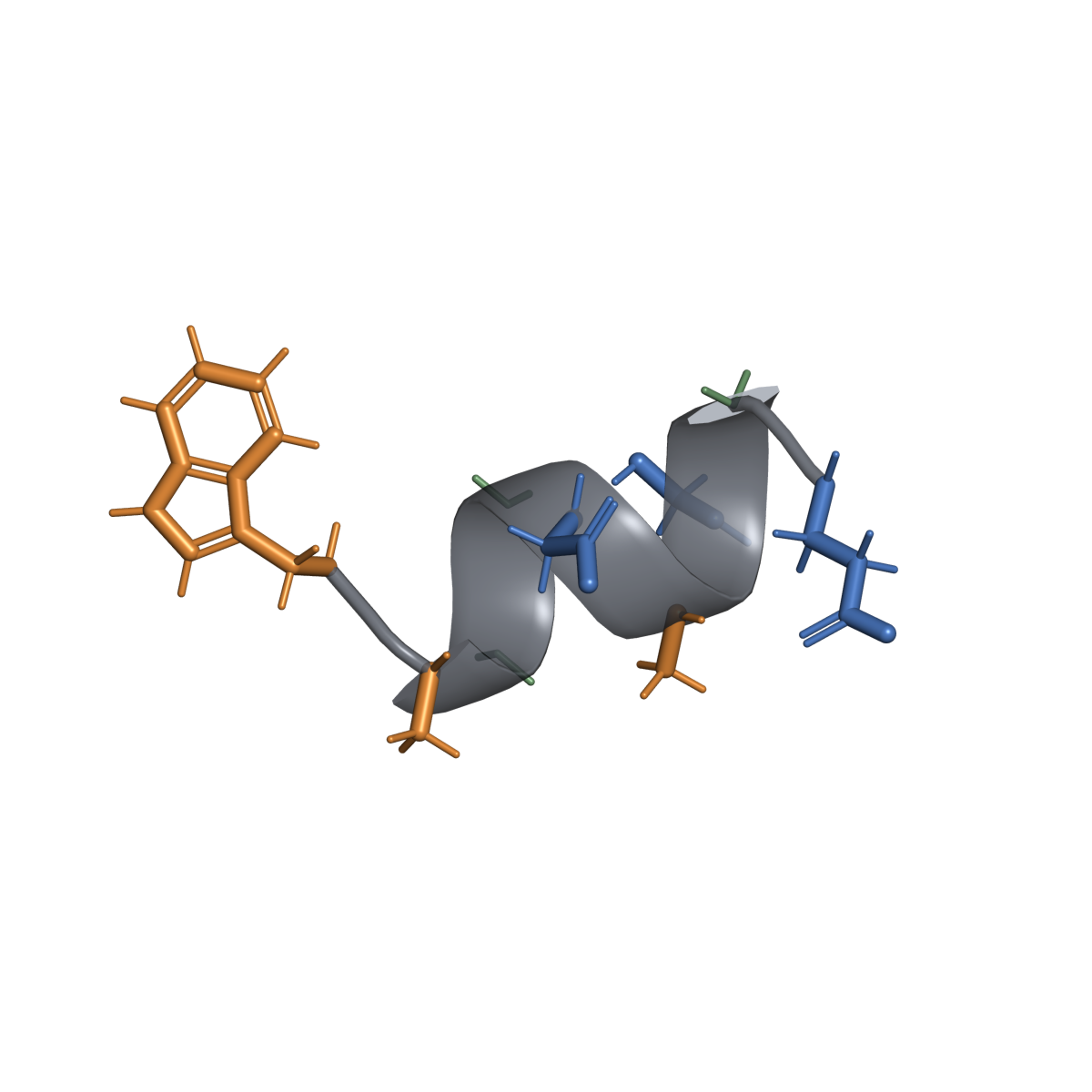 Penggambaran struktur ideal untuk Delta sleep-inducing peptide