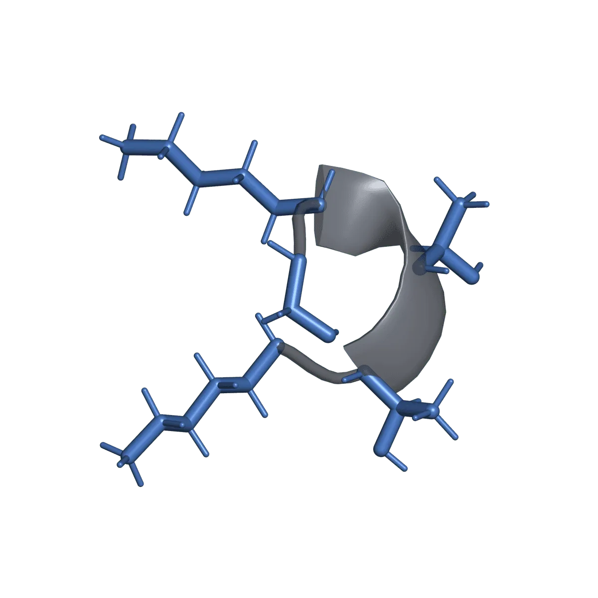 Representação de estrutura idealizada para Palmitoyl pentapeptide-4