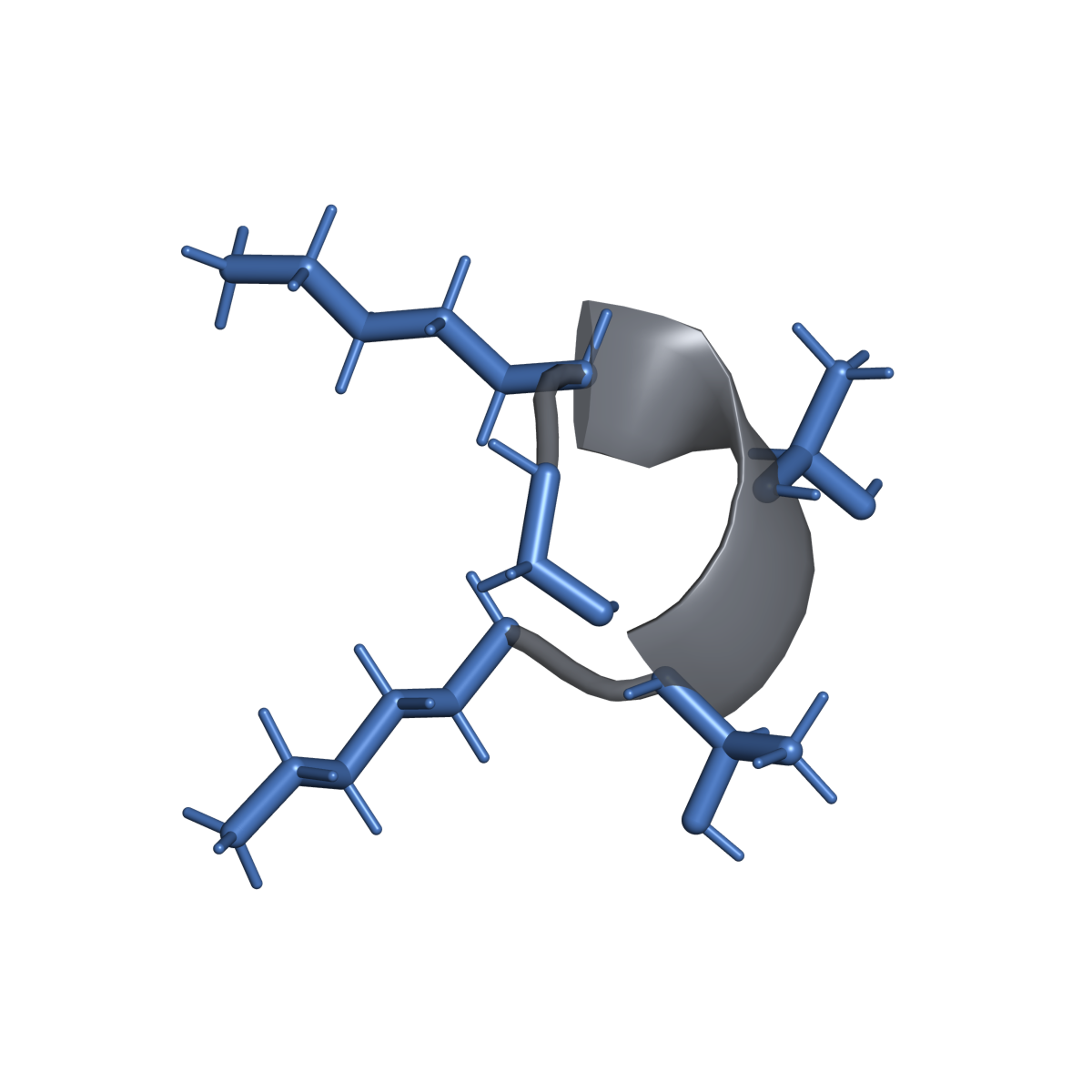 Penggambaran struktur ideal untuk Palmitoyl pentapeptide-4