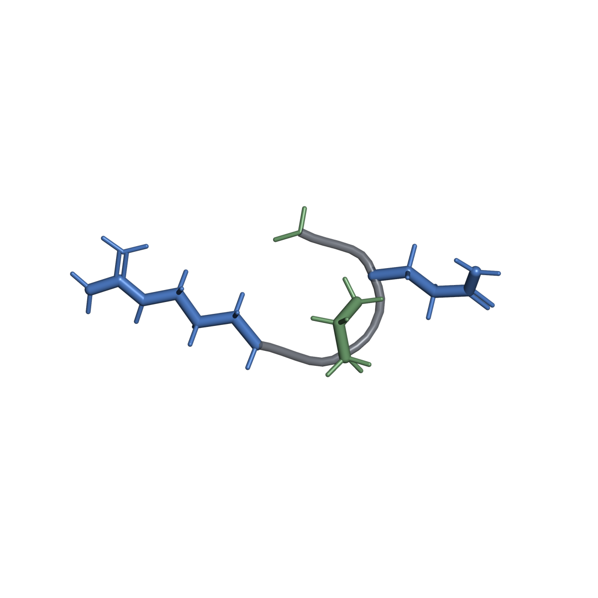 Penggambaran struktur ideal untuk Palmitoyl tetrapeptide-7